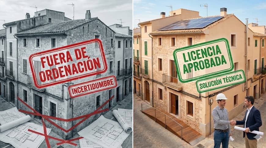 Licencia de actividad en local fuera de ordenación en Mallorca